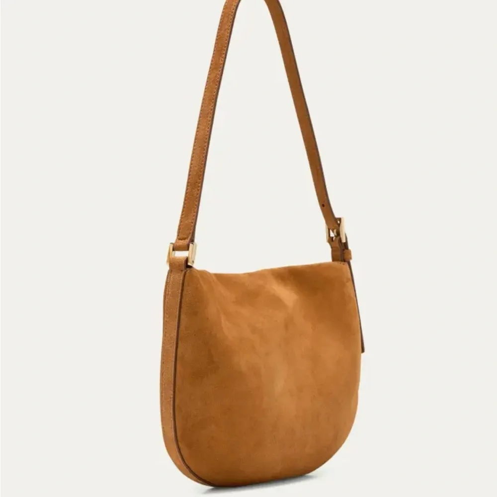 Savette Small Tondo Hobo Bag - Saddle Suede - Picture 9 of 10